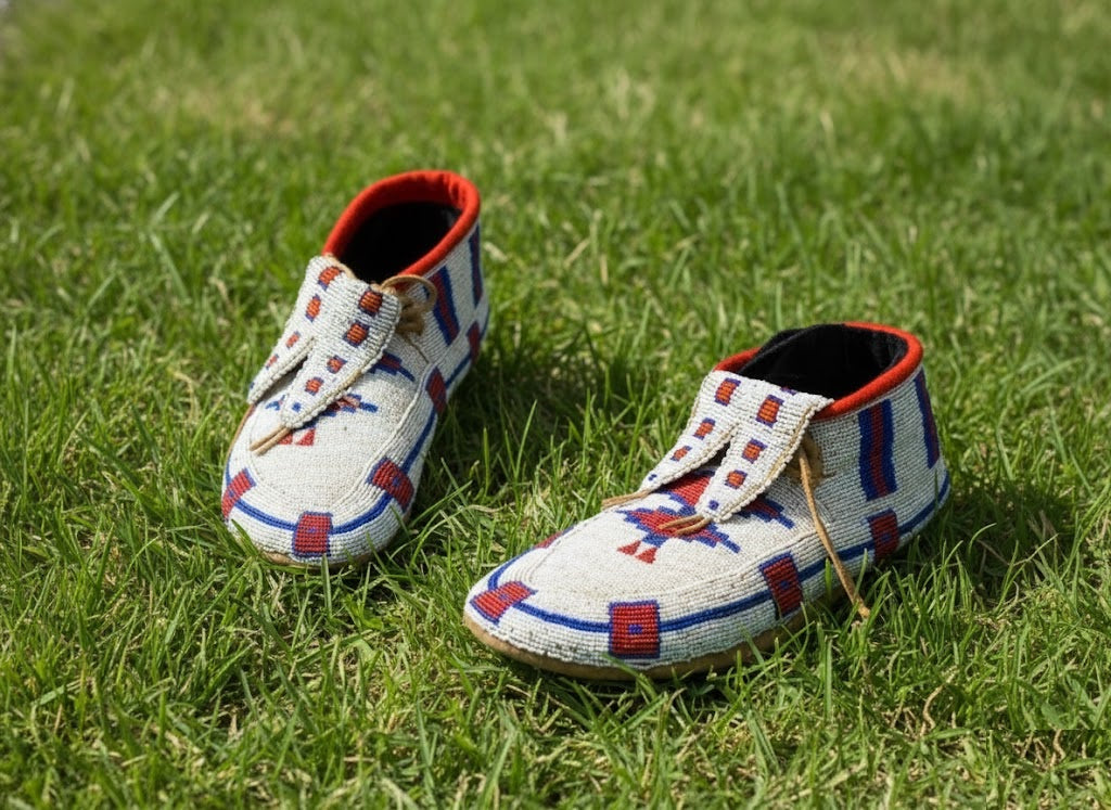 Native American Beaded moccasin