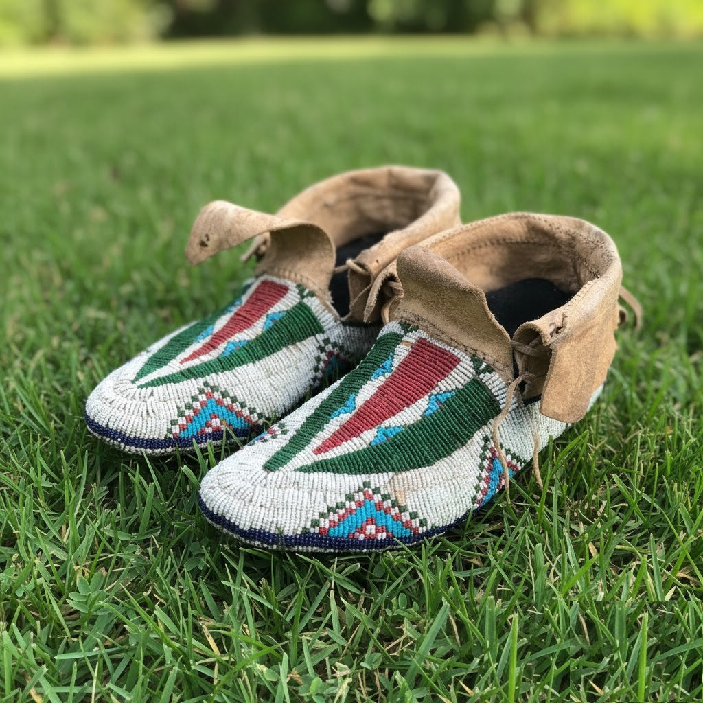 Native American Beaded moccasin