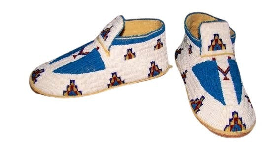 Native American Beaded Moccasin