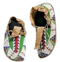 Native American Beaded Moccasin