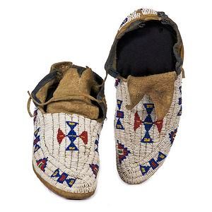 Native American Beaded Moccasin