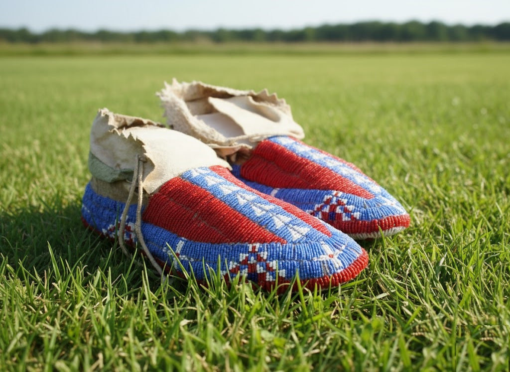 Native American Beaded moccasin