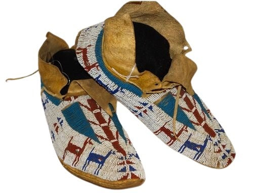 Native American Beaded Moccasin