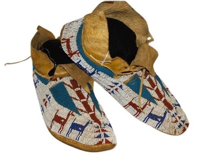 Native American Beaded Moccasin