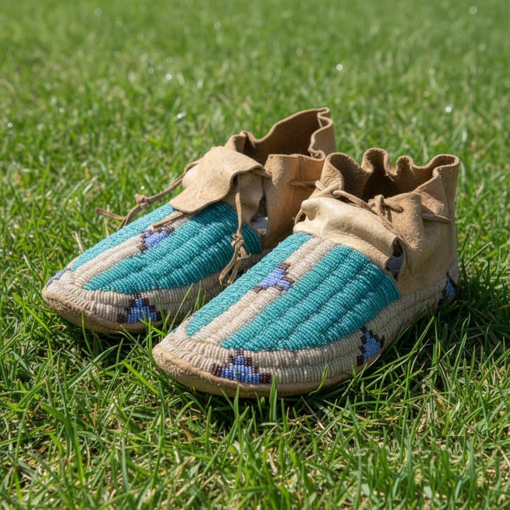 Native American Beaded moccasin
