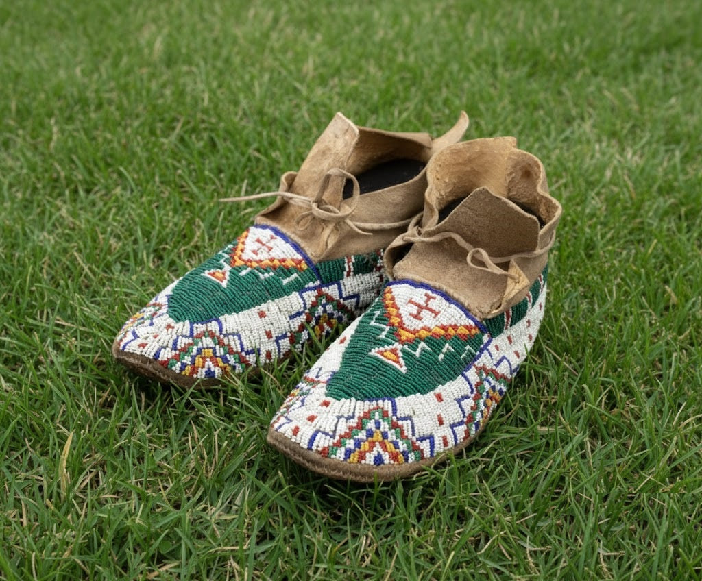 Native American Beaded moccasin