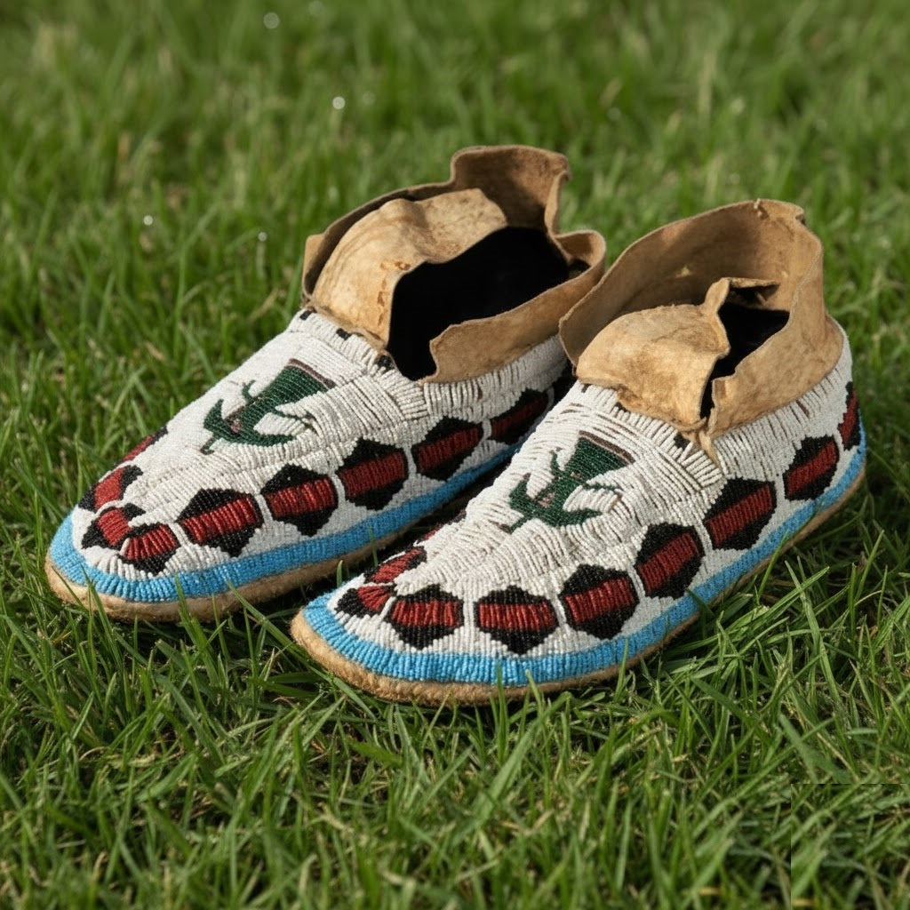 Native American Beaded moccasin