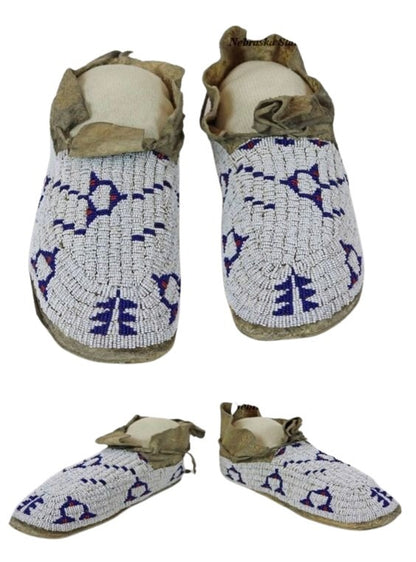 Native American Beaded Moccasin