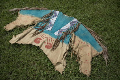 Native American Beaded War Shirt Powwow Regalia PWS296