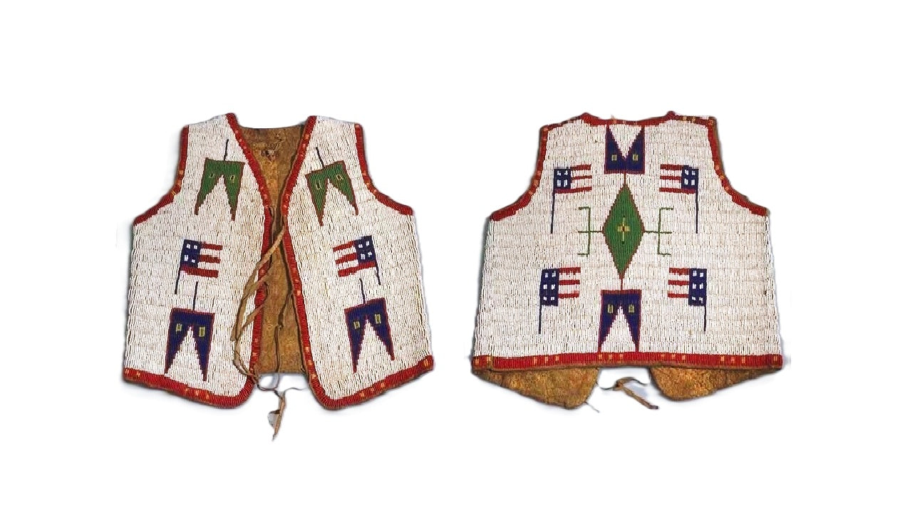 Native American Powwow Beaded Vest for Men NPV230