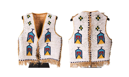 Native American Powwow Beaded Vest for Men NPV233