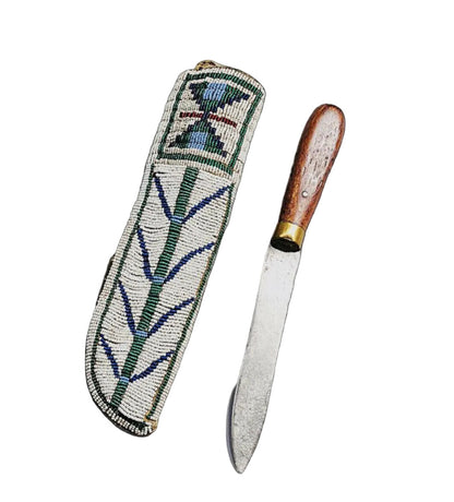 Knife sheath on a black background