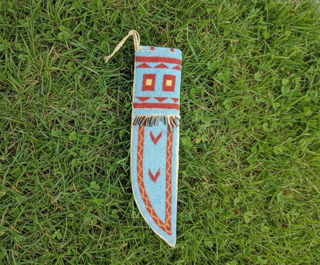 Native American Beaded Knife Sheath