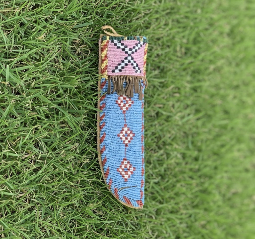 Native American Beaded Knife Sheath