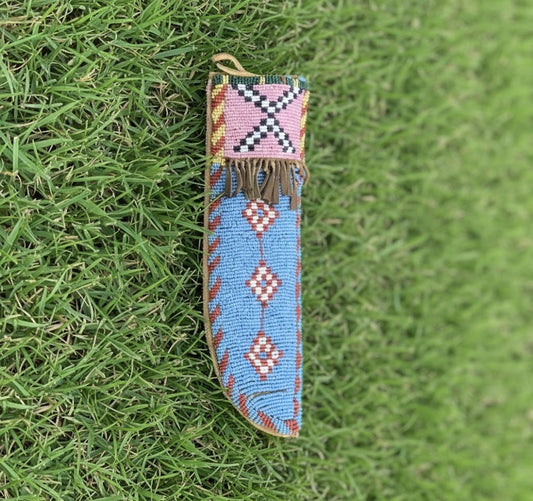 Native American Beaded Knife Sheath