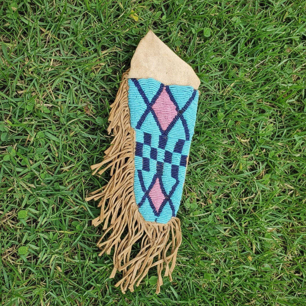 Native American Beaded Knife Sheath