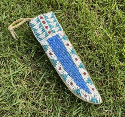 Native American Beaded Knife Sheath