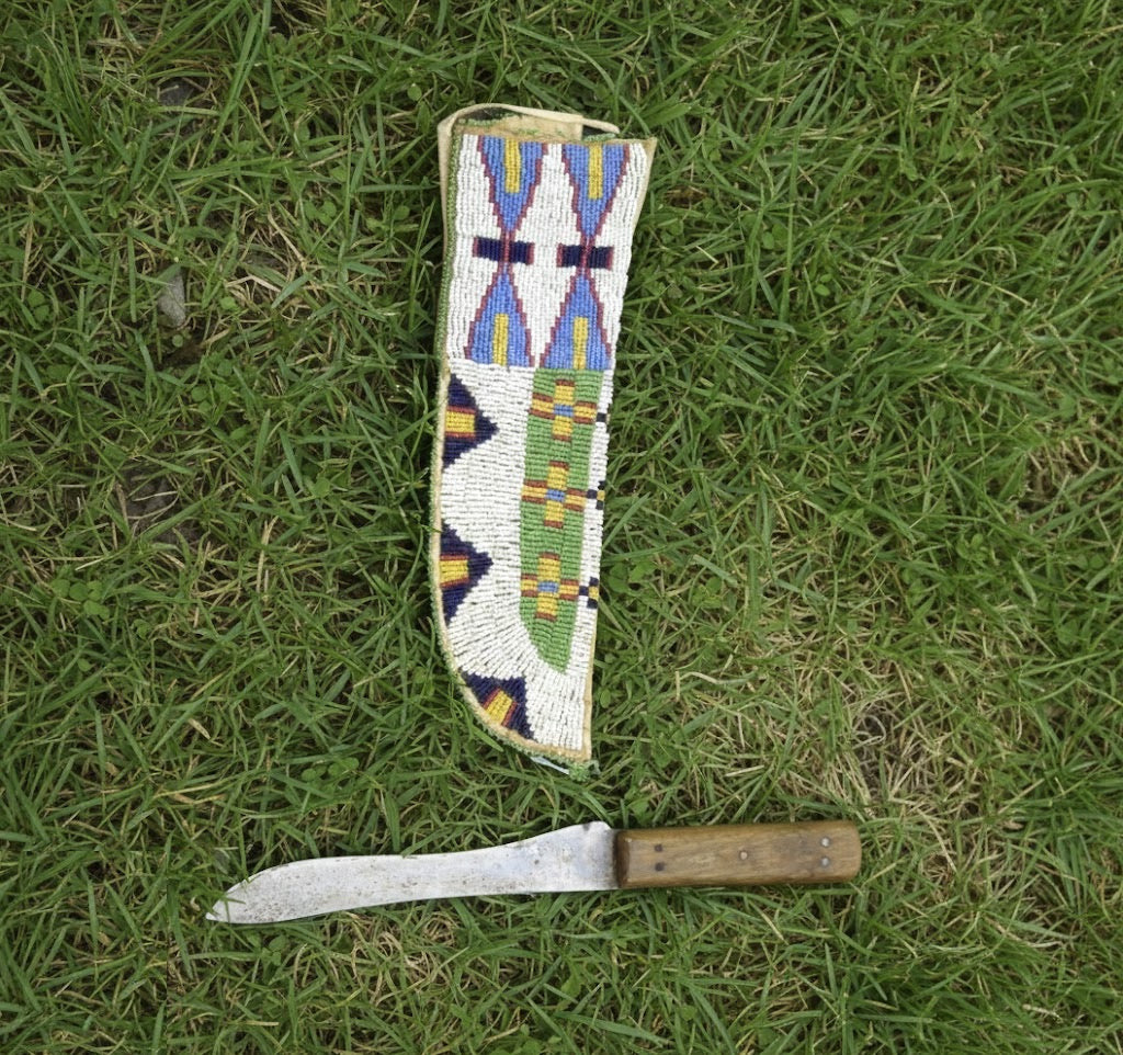 Native American Beaded Knife Sheath