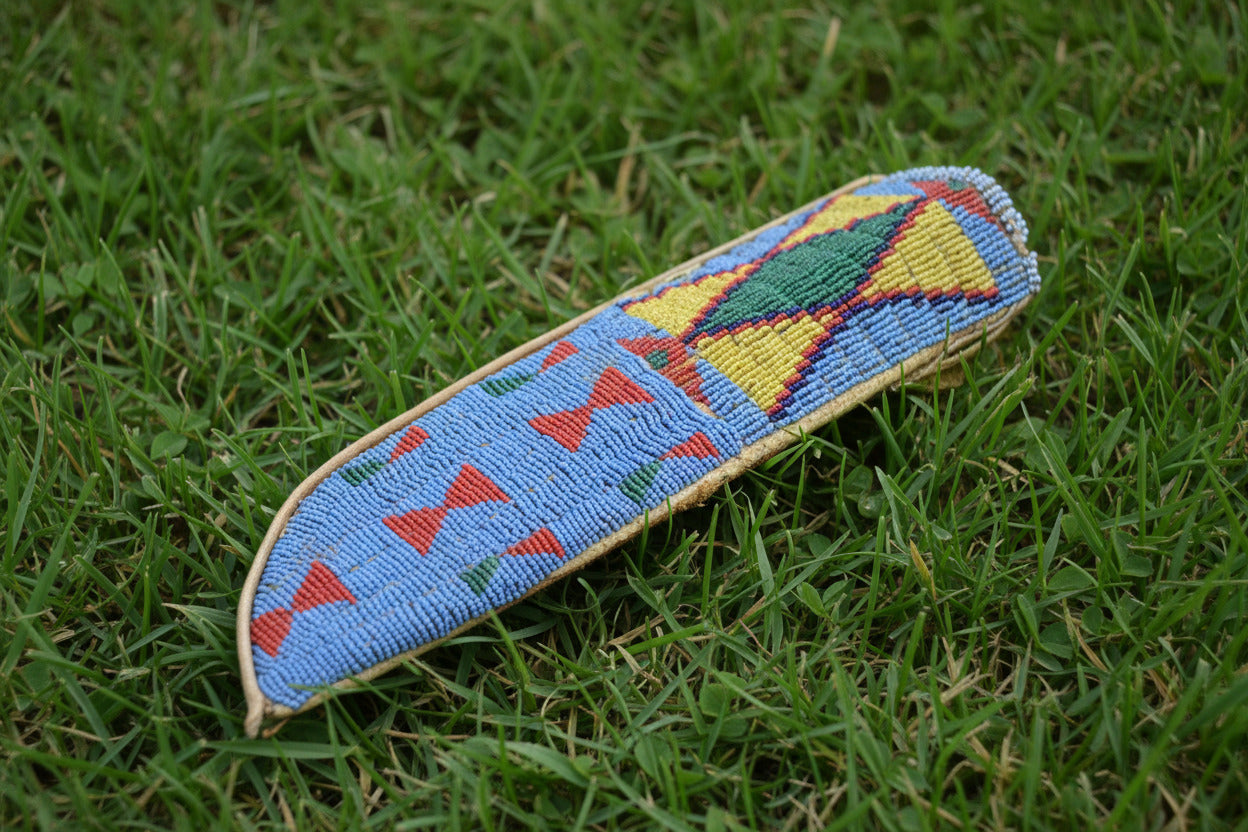Native American Beaded Knife Sheath