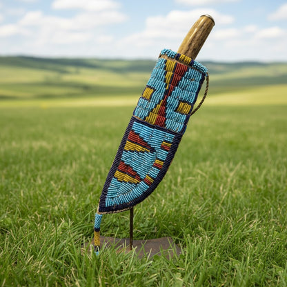 Native American Beaded Knife Sheath