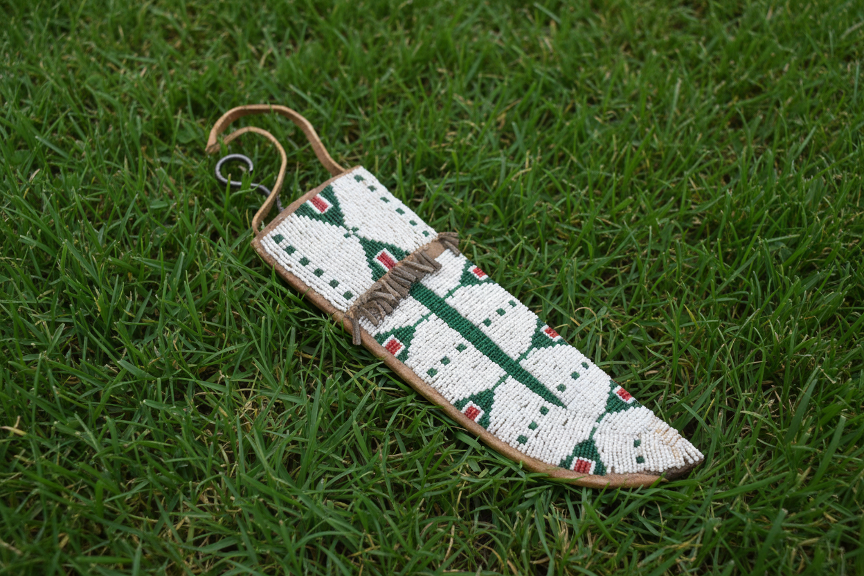 Native American Beaded Knife Sheath