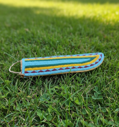 Native American Beaded Knife Sheath for Powwow PWKN108