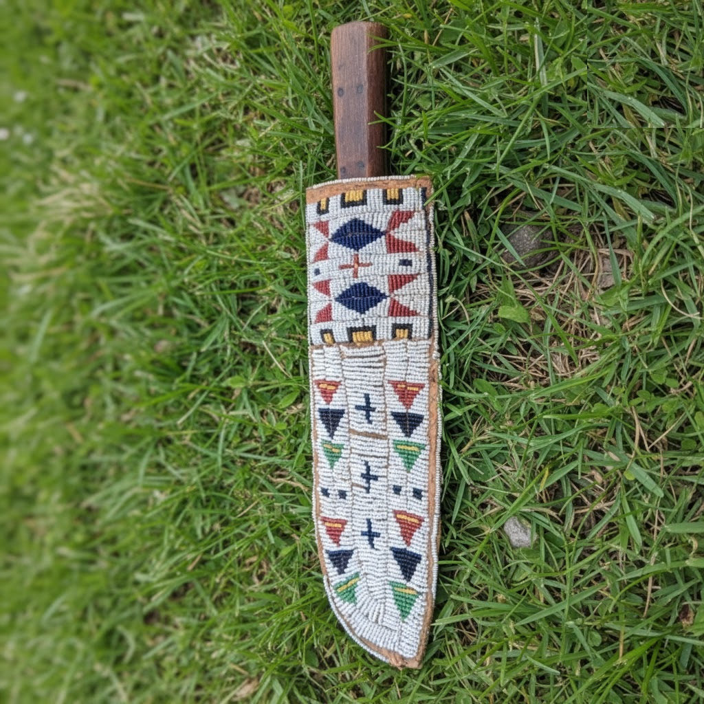 Native American Beaded Knife Sheath