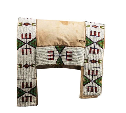 Handcrafted Native American Beaded Horse Regalia Saddle Blanket PWSD111