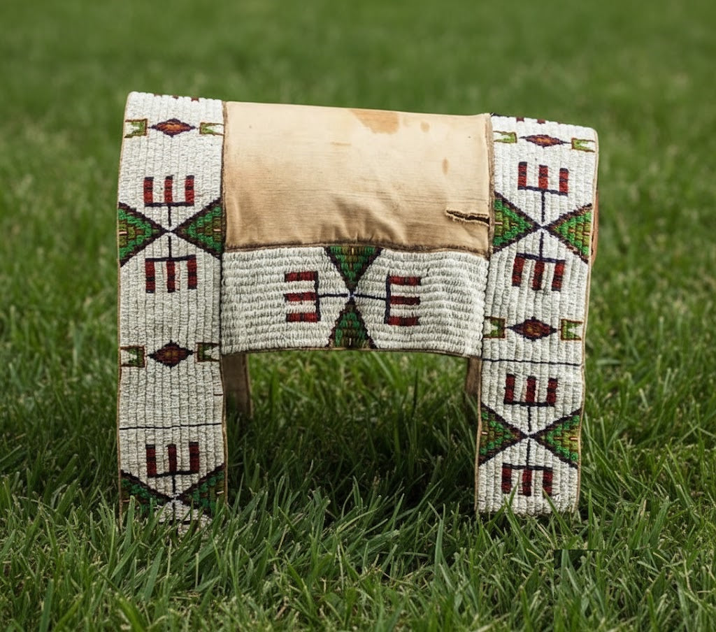 Native American Beaded Saddle Blanket
