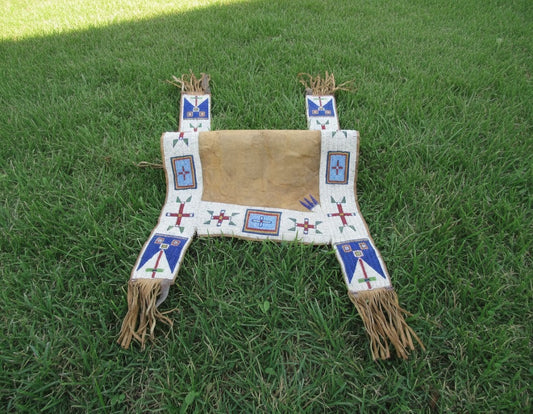 Native American Beaded Saddle Blanket