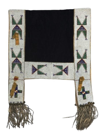 Handcrafted Native American Beaded Horse Regalia Saddle Blanket PWSD118