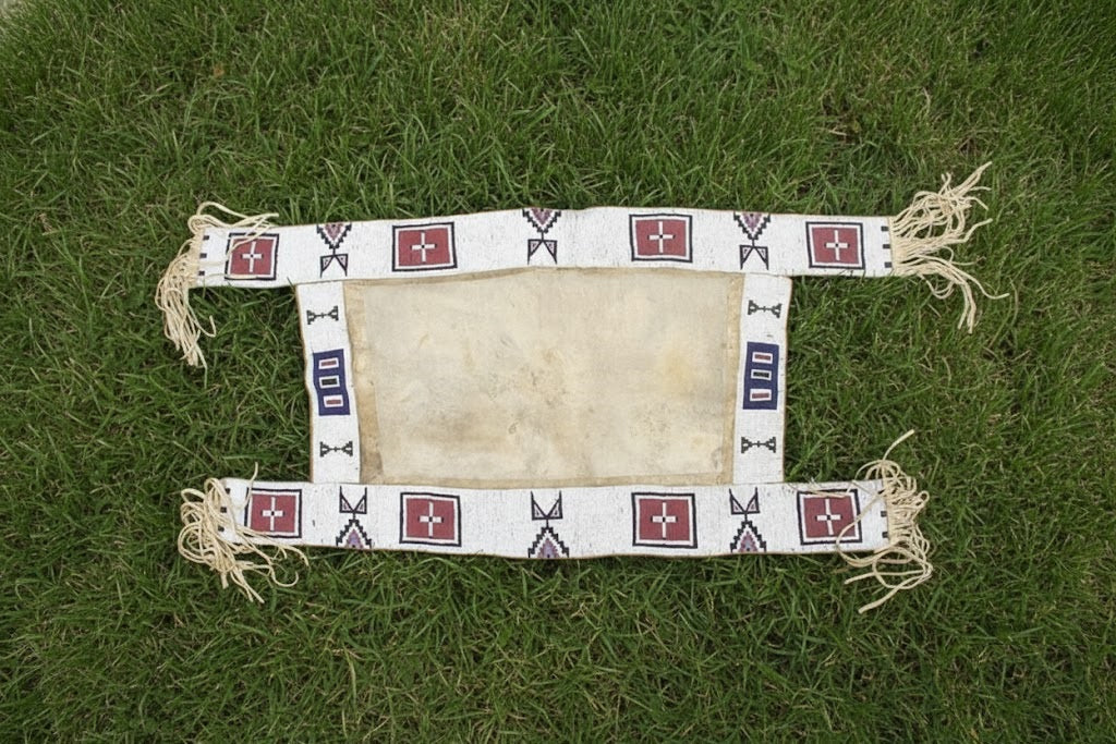 Native American Beaded Saddle Blanket