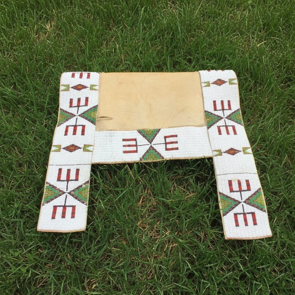 Native American Beaded Saddle Blanket