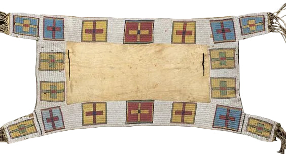 Native American Beaded Saddle Blanket