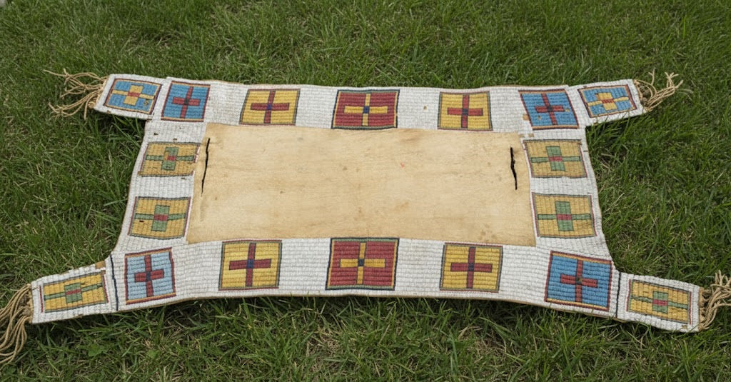 Native American Beaded Saddle Blanket