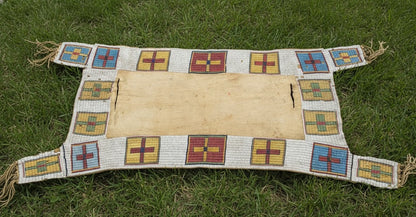 Native American Beaded Saddle Blanket
