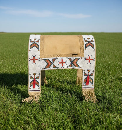 Native American Beaded Saddle Blanket