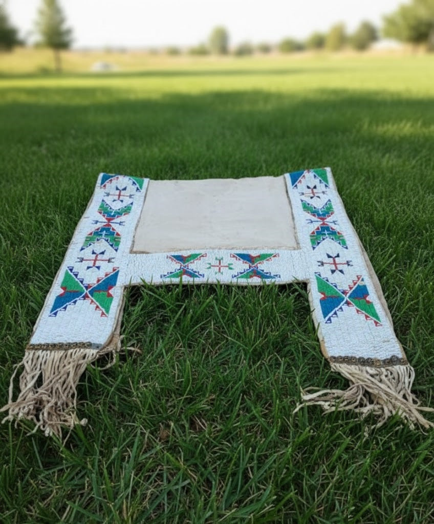 Native American Beaded Saddle Blanket
