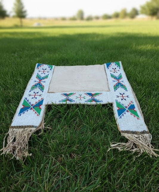 Native American Beaded Saddle Blanket