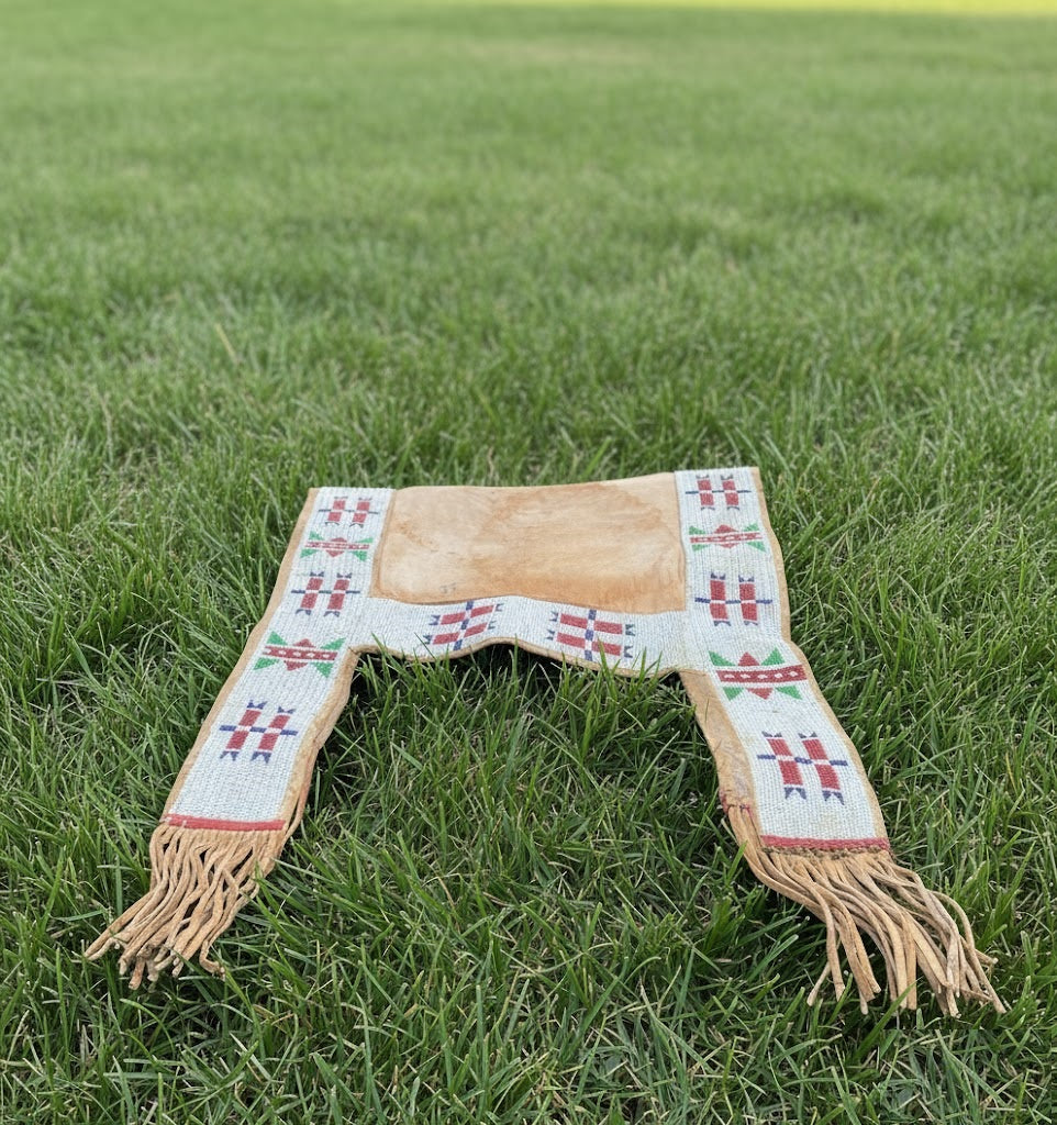 Native American Beaded Saddle Blanket