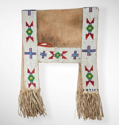 Native American Beaded Saddle Blanket