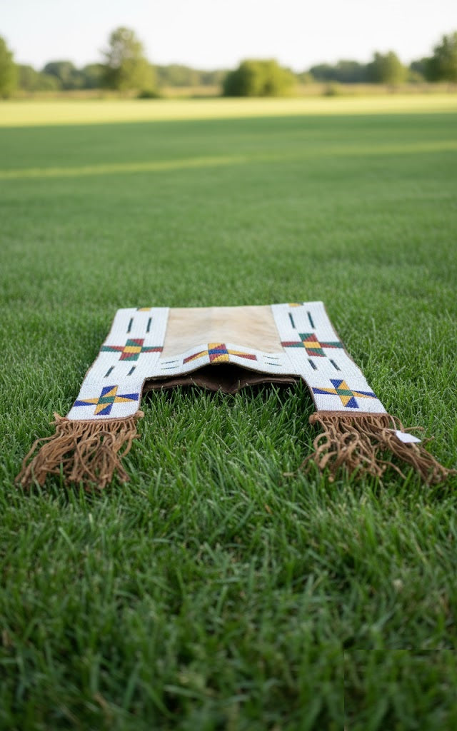 Native American Beaded Saddle Blanket