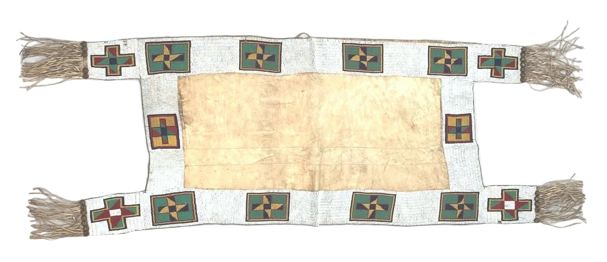 Native American Beaded Saddle Blanket
