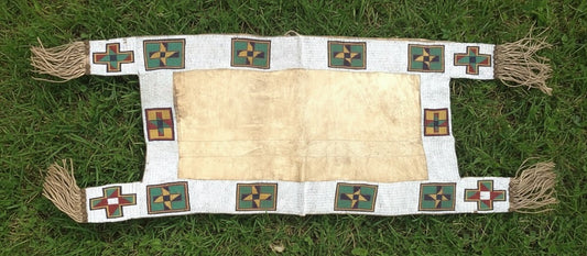 Native American Beaded Saddle Blanket