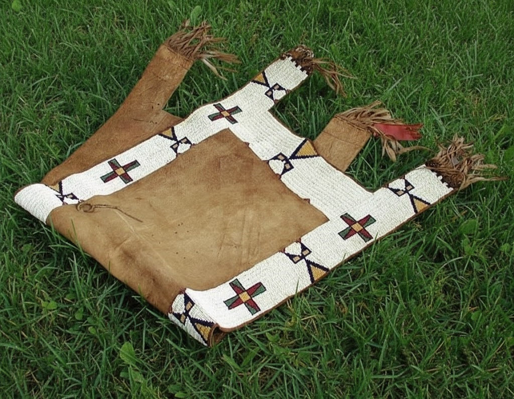 Native American Beaded Saddle Blanket