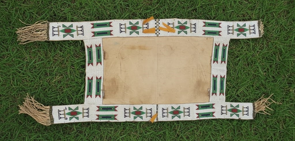 Native American Beaded Saddle Blanket