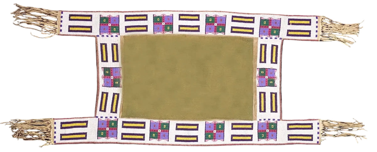 Native American Beaded Saddle Blanket