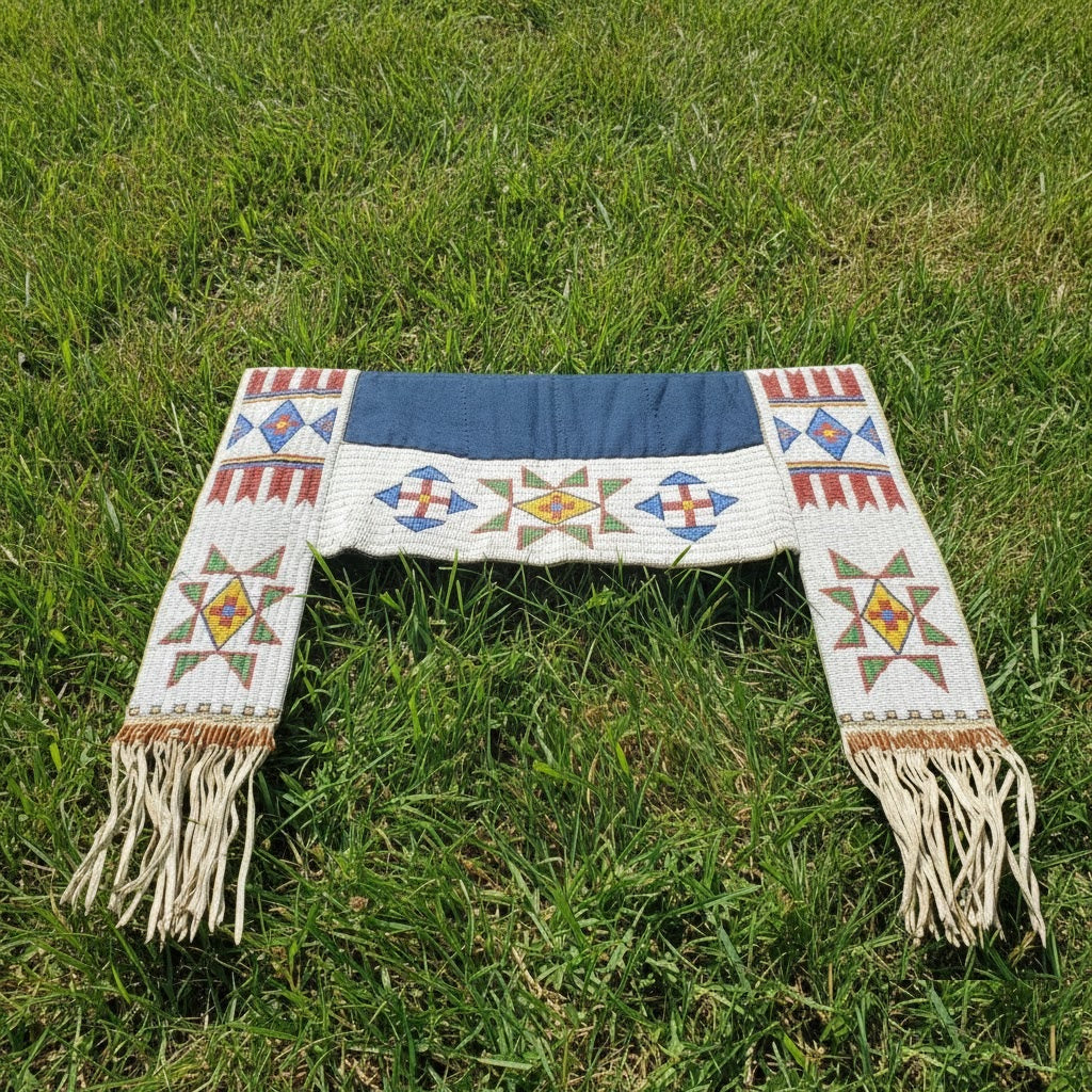 Native American Beaded Saddle Blanket