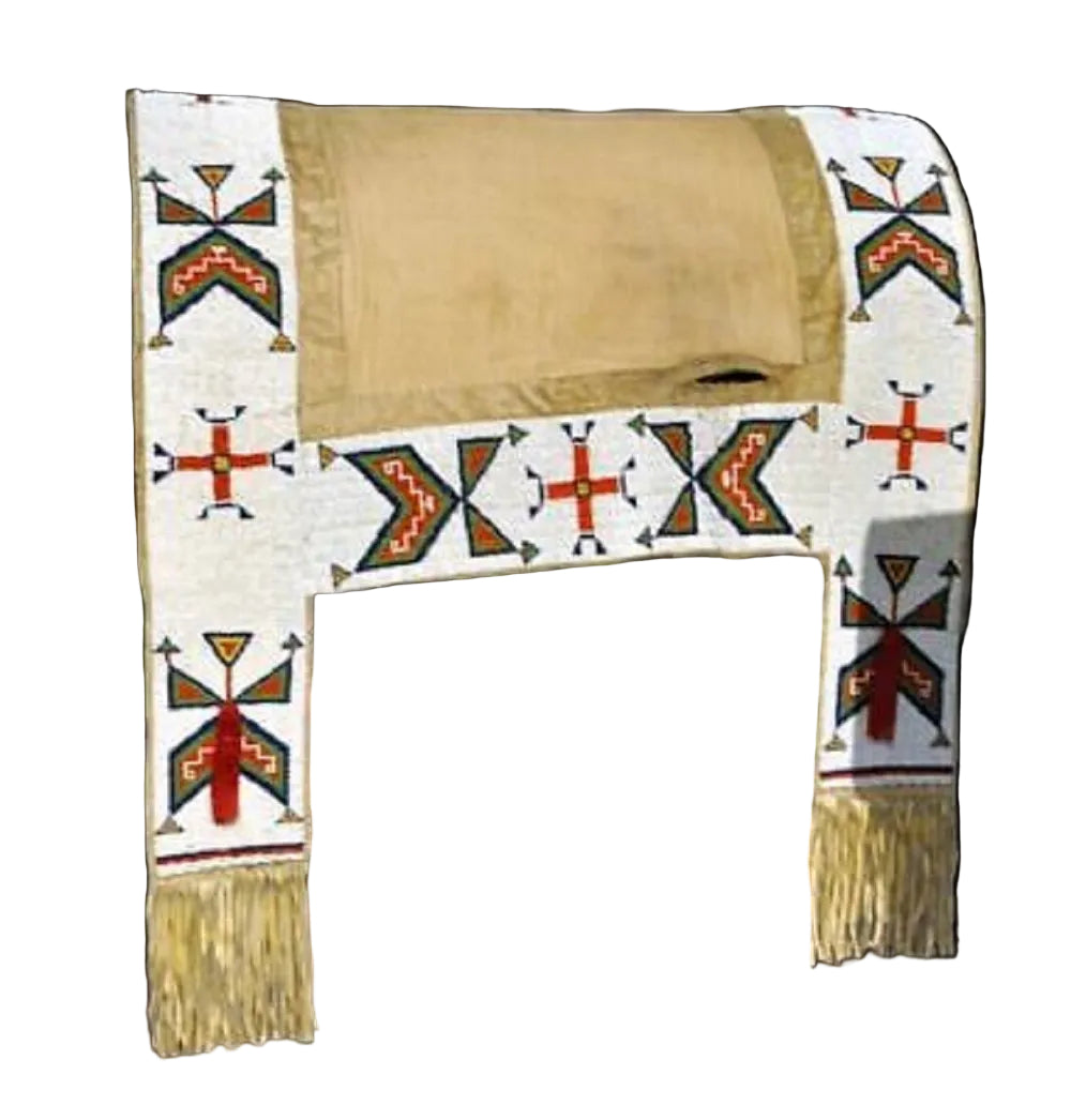 Native American Beaded Saddle Blanket