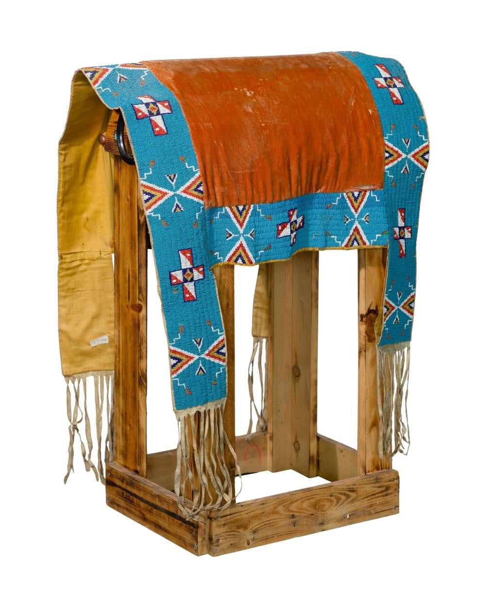 Native American Beaded Saddle Blanket